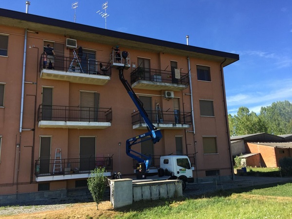 Isolamento casa. Insufflaggio muri perimetrali. Pontestura (AL).